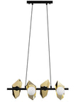 LAMPA SUFITOWA WISZĄCA APP1412-CP CZARNO/ZŁOTA 4