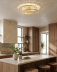 LAMPA SUFITOWA LED SWE095-C 50cm PLAFON ZŁOTA 4