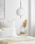 Lampa Sufitowa Wisząca Szklana Kula APP669-1CP Złota 4