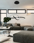 Lampa Sufitowa Wisząca Ring Nowoczesna LED + Pilot APP395-CP Czarna 4