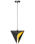LAMPA SUFITOWA TRÓJKĄTNA GEOMETRYCZNA APP253-1CP CZARNA 4
