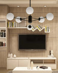 Lampa Sufitowa Wisząca Metal Industrial 6-Ramienna APP262-6C 4