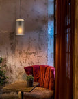LAMPA SUFITOWA WISZĄCA APP1810-1CP Frosted Grey 4