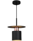 Lampa Wisząca APP1145-1CP Czarna Różowe Złoto 4