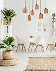 LAMPA SUFITOWA WISZĄCA APP1822-6CP NATURE BLACK 4
