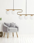 LAMPA SUFITOWA WISZĄCA Gold APP1599-5CP 4