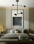 Lampa Wisząca 4-ramienna APP1708-4CP CZARNA + ZŁOTO 4