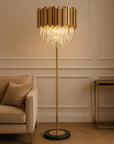 Lampa Stojąca Podłogowa APP1717-3F Złota 4