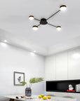 LAMPA SUFITOWA 4-RAMIENNA LED APP519-4C Czarna 4