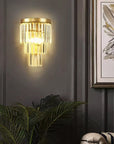Lampa Kryształowa Kinkiet APP1535-1W Złota 2