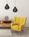 Lampa Sufitowa Trójkątna Geometryczna App252-1cp Czarna