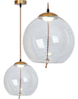 Lampa LED Sufitowa Wisząca Szklana APP446-CP