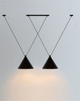 Lampa sufitowa wisząca w stylu loft APP548-2CP Czarna