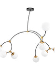 Lampa Wisząca Sufitowa Czarny Mat APP1673-8CP 3