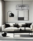 Lampa Kryształowa Wisząca APP1651-6CP Black 2