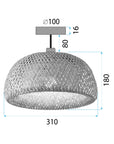 Lampa Wisząca Bambusowa APP1638-1CP 7