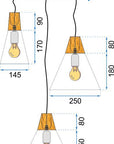 Lampa sufitowa SCANDI SET CPR Biała