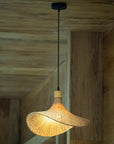 Lampa Wisząca Bambusowa APP1642-1CP 30cm 11