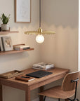 LAMPA SUFITOWA WISZĄCA APP1354 Stare Złoto 30 Cm 5