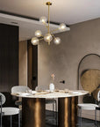 Lampa Wisząca Szklane Kule 6 Szt APP919-6CP Złota 5
