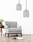 Lampa Sufitowa Kryształ APP727-1CP Srebrna 5