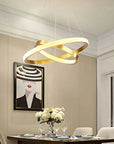 LAMPA SUFITOWA WISZĄCA LED APP1772-CP Złoto Szczotkowane 5