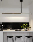 LAMPA SUFITOWA WISZĄCA LED APP1660-CP Black 140cm 5