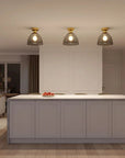 Lampa Sufitowa Lustrzana APP1302-1C Złota 5