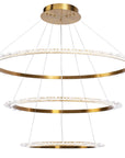 KRYSZTAŁOWA LAMPA SUFITOWA LED APP1609-3C ZŁOTA 5
