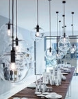 Lampa Sufitowa Wisząca Szklana Lassi 20 Cm APP306-1CP Czarna 5
