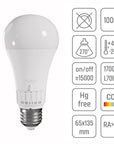 Żarówka LED 5 Barw Światła GLS E27 230V 13W 5CCT 5