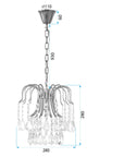 Lampa Kryształowa Wisząca APP1650-1CP 5