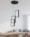 LAMPA SUFITOWA WISZĄCA LED LHJ087-3CP CZARNA 5