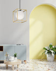 Lampa Wisząca APP1165-1CP GOLD WHITE 5
