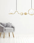 Lampa Wisząca APP1023-5CP Złota 5