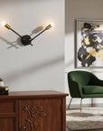 LAMPA ŚCIENNA KINKIET APP1119-2W Czarna 5