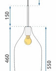 Lampa Sufitowa Szklana Modern APP892-1CP 5