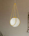 LAMPA SUFITOWA WISZĄCA APP1793-1CP 20cm Złota 5