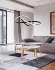 Lampa Sufitowa Wisząca Ring Nowoczesna LED + Pilot APP395-CP Czarna 5