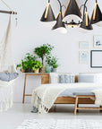 Lampa Sufitowa Skandynawska Pięcioramienna APP607-5C Czarna 5