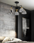 LAMPA SUFITOWA WISZĄCA G085-5C Czarna Lustrzana 5