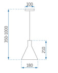 Lampa Wisząca Betonowa APP995-1CP 5
