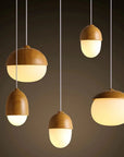 Lampa Sufitowa Wisząca Orzeszek Metal Wood Boho APP952-1CP 5