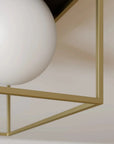 Lampa Sufitowa Plafon APP1166-1C Gold White 5