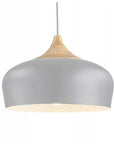 Lampa Sufitowa Wisząca Pojedyncza Bari Szara APP182-1CP 5