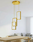 LAMPA SUFITOWA WISZĄCA LED LHJ088-3CP ZŁOTA 5