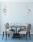 LAMPA ŚCIENNA KINKIET LED SPRING APP828-W CHROME 5