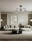 LAMPA SUFITOWA WISZĄCA G084-3C BLACK GREY 5