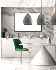Lampa Sufitowa Szklana Retro APP897-1CP Czarna