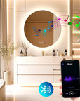 Lustro Ścienne Led Z Bluetooth 60cm Round 8